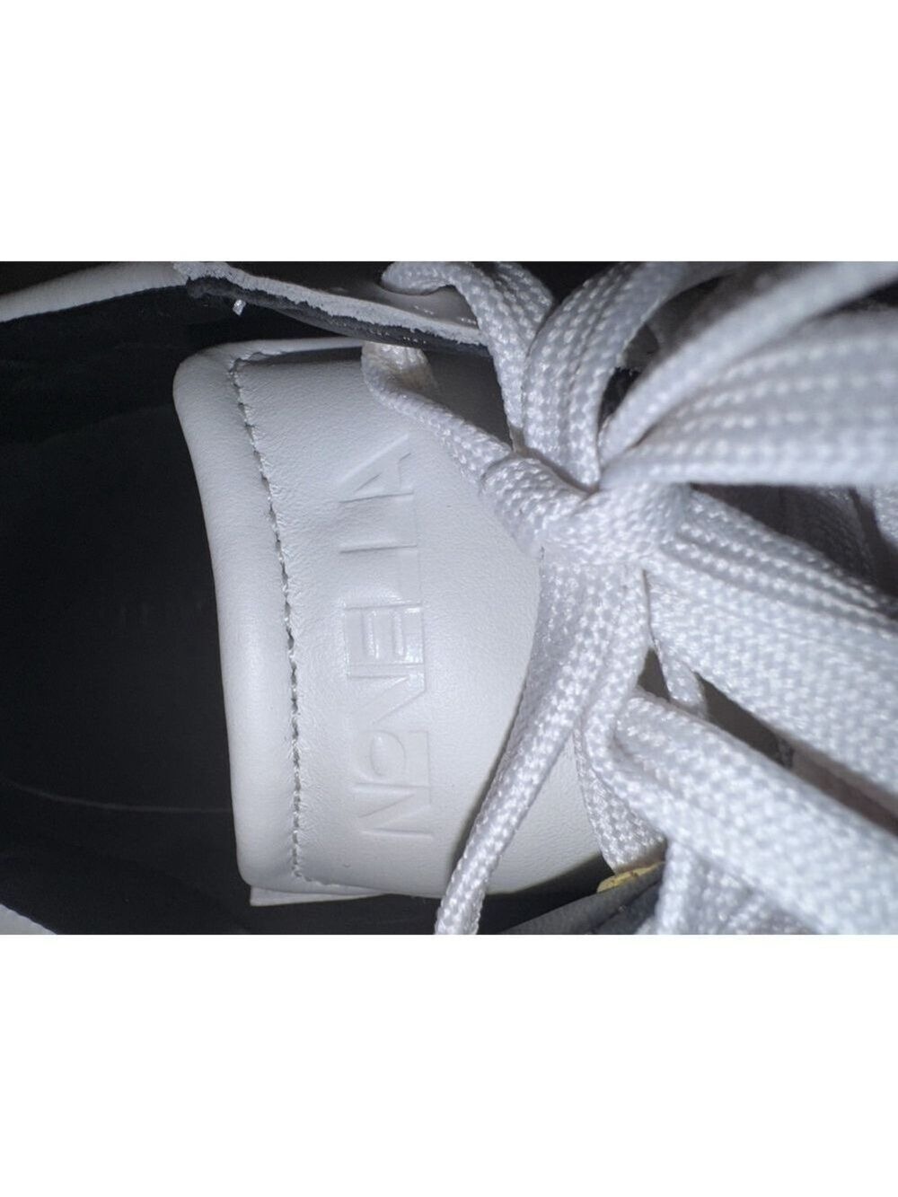 Novella Low Top Luxury Sneakers in Dust Bag New White/ Black 10 - Picture 14 of 14